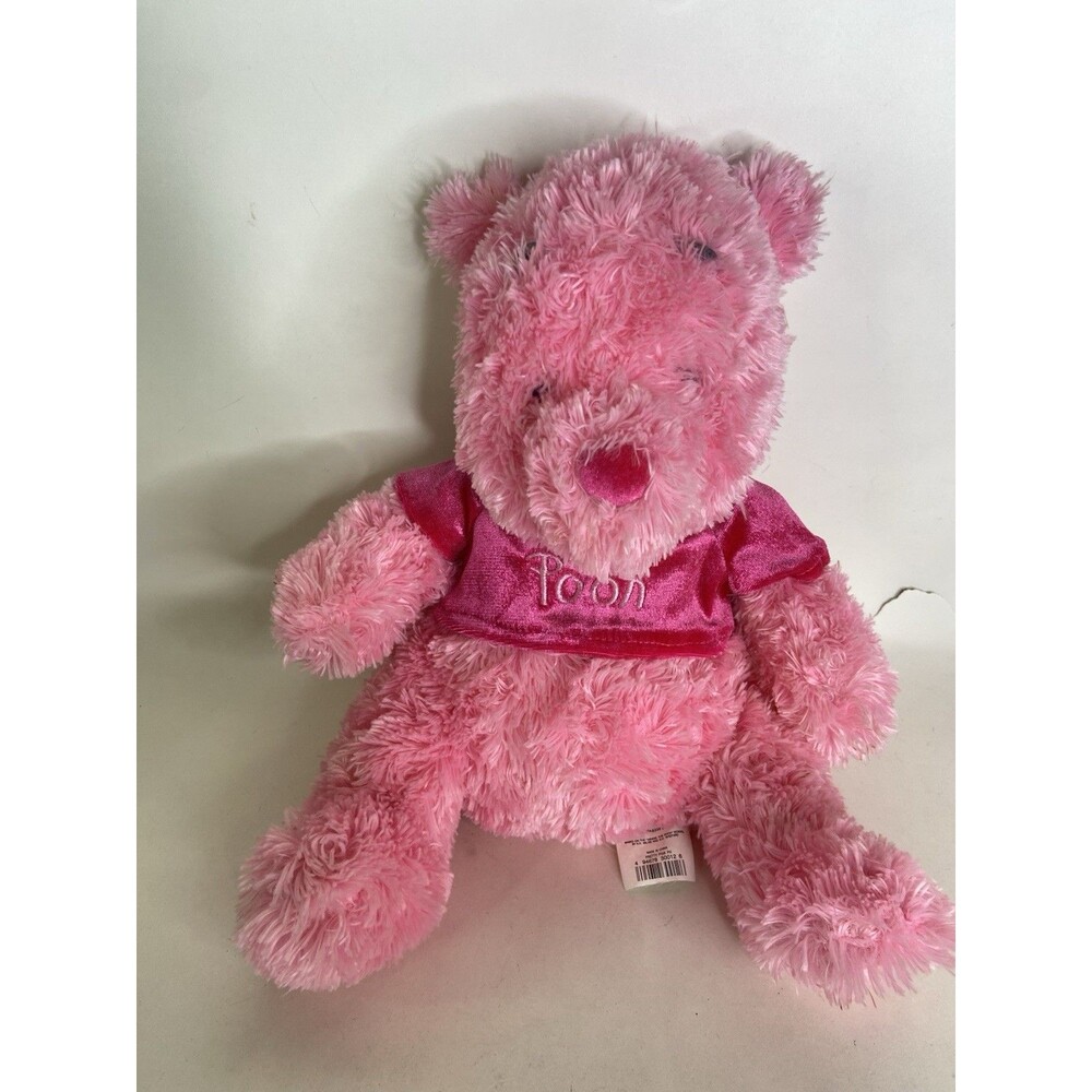 Disney Store Winnie The Pooh Pretty Hot Pink Plush Stuffed Animal Toy